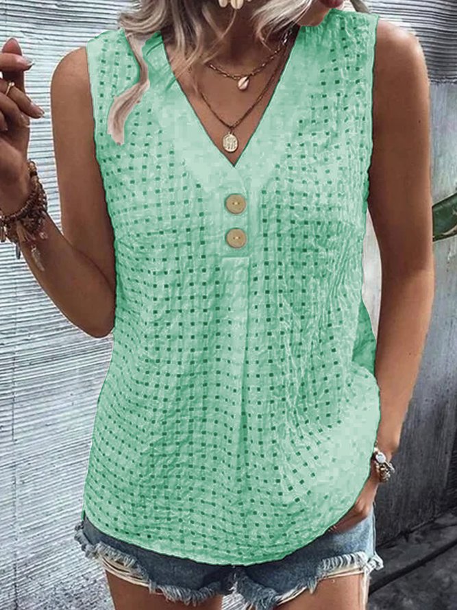 Damen Leichtes Sommeroberteil mit Knöpfen Stalluxe