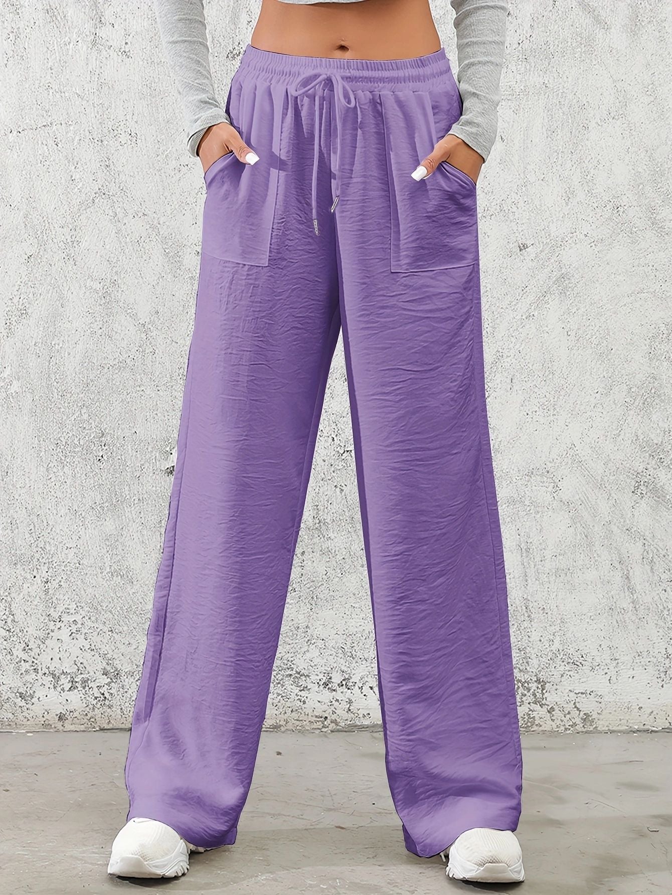 Damen Weitgeschnittene Freizeithose Stalluxe