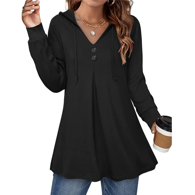 Women's Hooded Tunic Top Stalluxe
