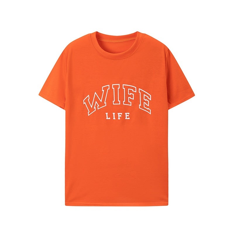 Damen T-Shirt mit auffälligem Schriftzug und lässigem Schnitt Stalluxe