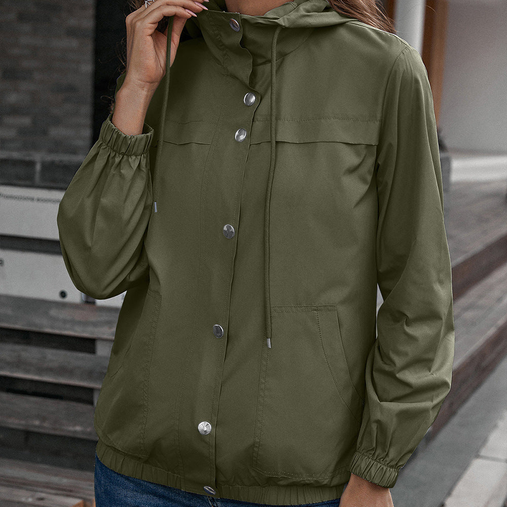 Damen Funktionsjacke mit Kapuze und elastischen Bündchen Stalluxe