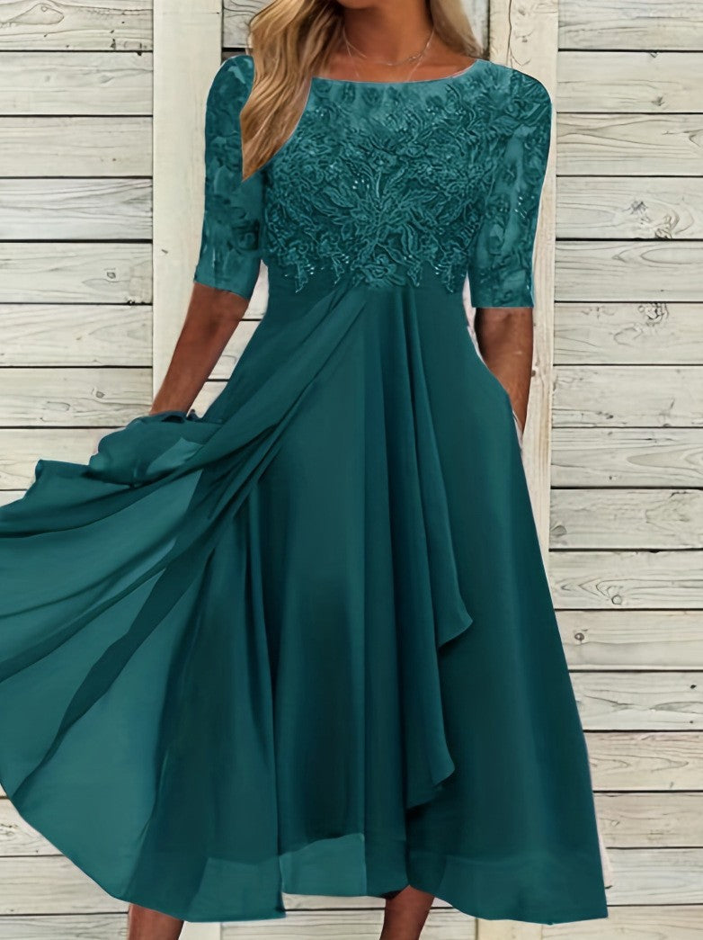 Damen Elegantes Hochzeitskleid mit exquisiter Spitzenverzierung Stalluxe