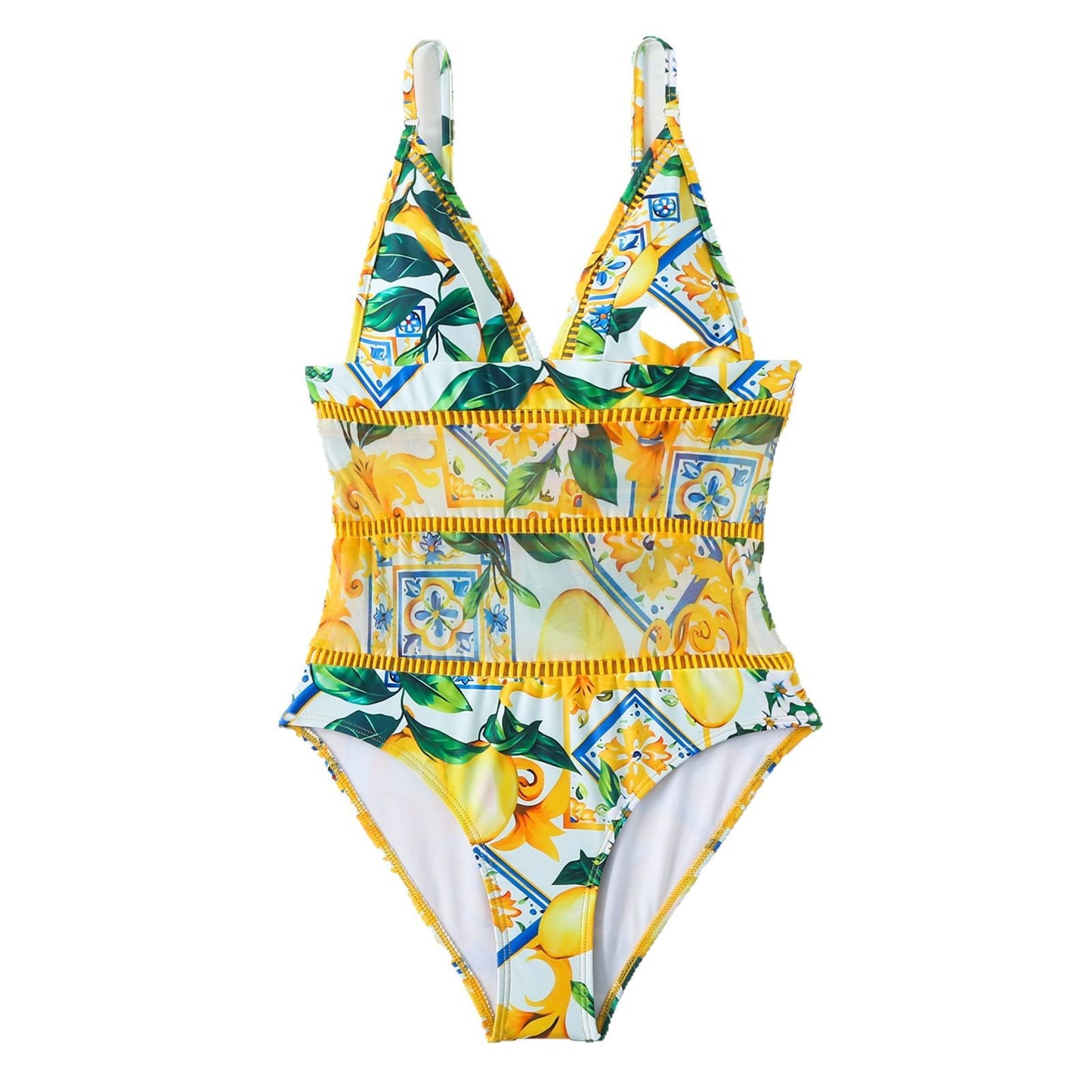 Damen Badeset mit Wickelrock und floralem Design Stalluxe
