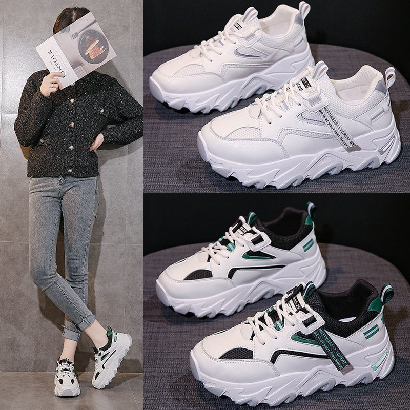 Damen Sportliche Sneakers mit atmungsaktiver Mesh-Oberfläche Stalluxe