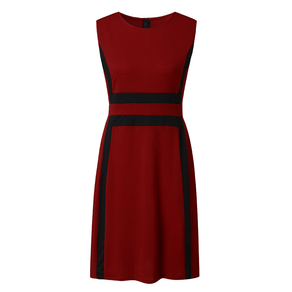 Damen Freizeitkleid mit modischem Blockstreifen-Design Stalluxe