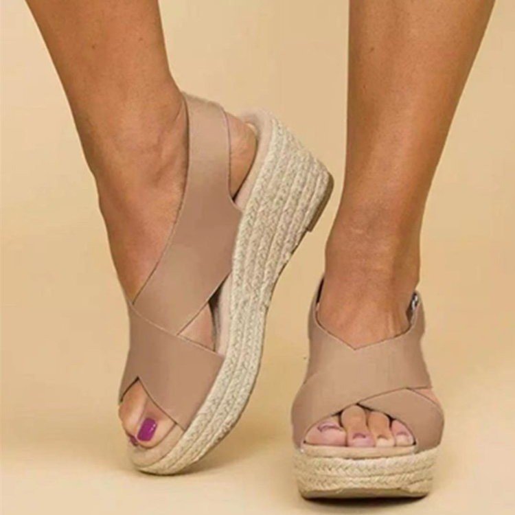 Damen Wedgesandalen mit elegantem Riemendesign und atmungsaktivem Fußbett Stalluxe