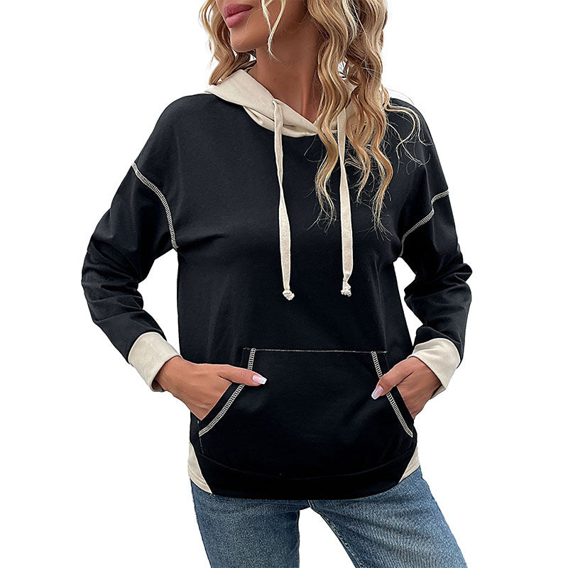 Damen lässiger Kapuzenpullover mit praktischem Kängurutaschen-Design Stalluxe