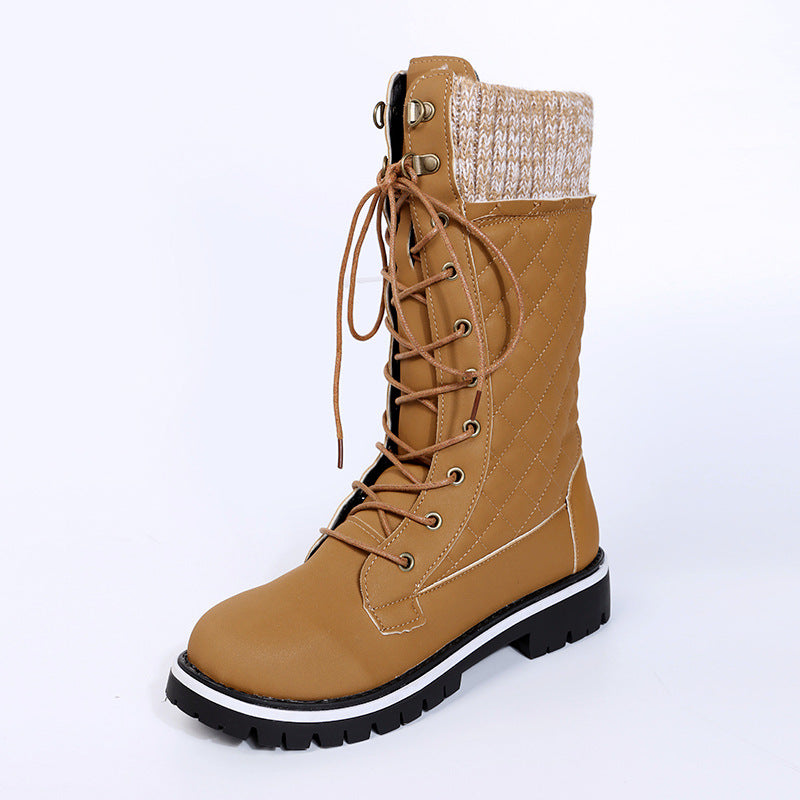 Damen Modische Winterstiefel mit warmem Futter und robustem Profil Stalluxe