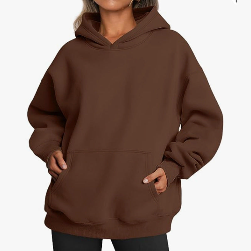 Damen Hoodie mit integriertem Taschen-Design und weichem Innenfutter Stalluxe