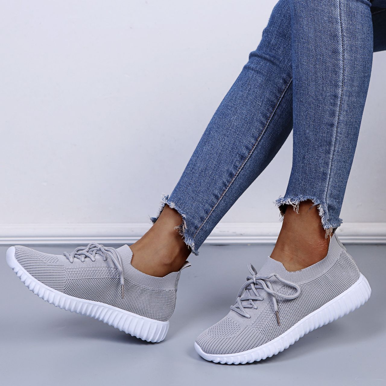 Damen Atmungsaktive Freizeitschuhe mit elastischem Obermaterial Stalluxe