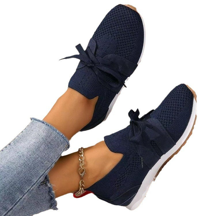 Damen Sportliche Stretchn Sneakers mit atmungsaktivem Obermaterial und modischem Design Stalluxe