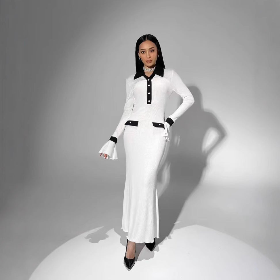 Damen Langarm-Kleid im eleganten Design Stalluxe