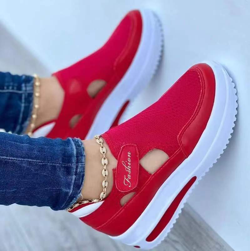 Damen Slip-On Sneakers mit atmungsaktivem Mesh-Obermaterial und ergonomischer Sohle Stalluxe