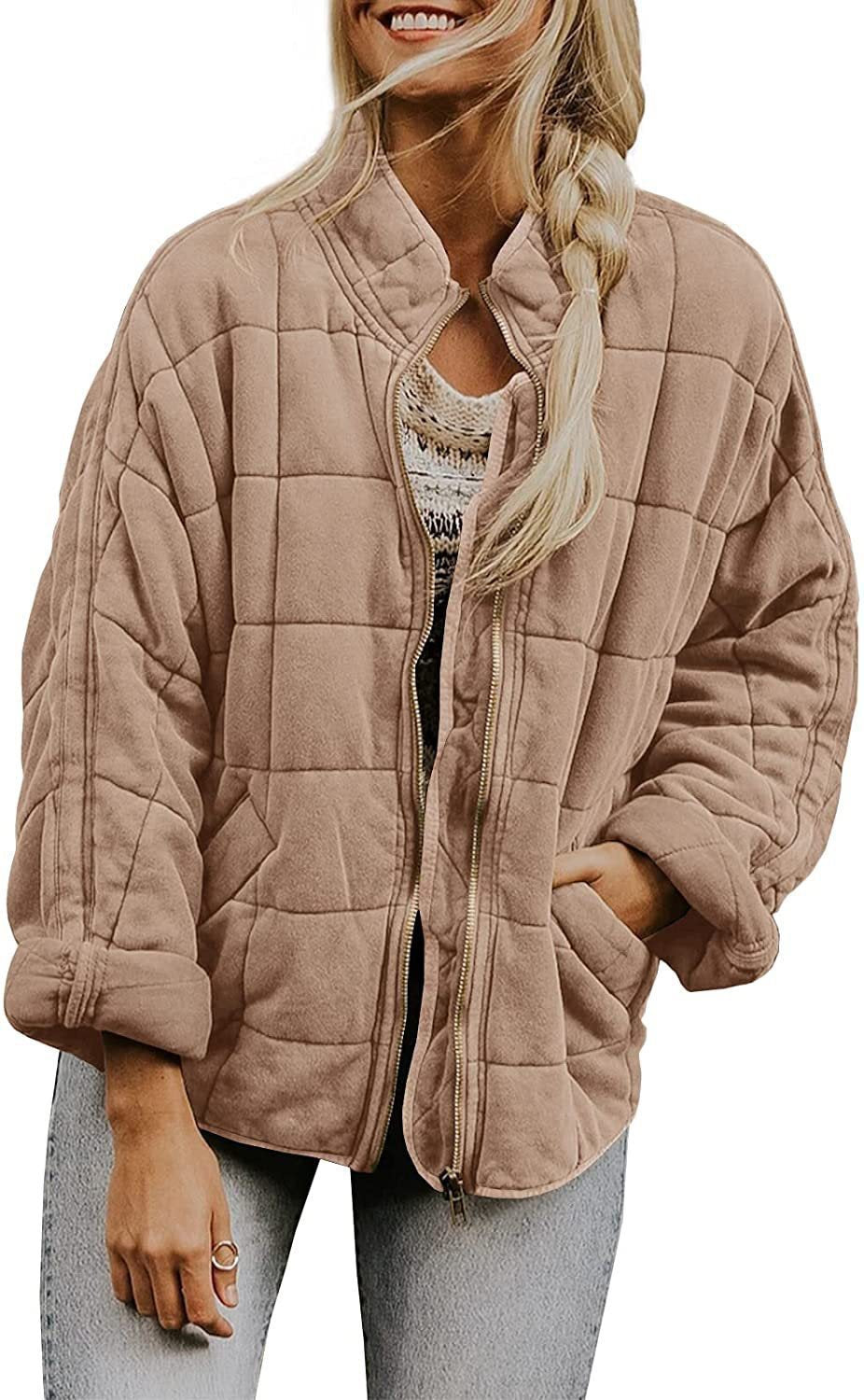 Damen Steppjacke mit hochschließendem Kragen und praktischen Tasche Stalluxe