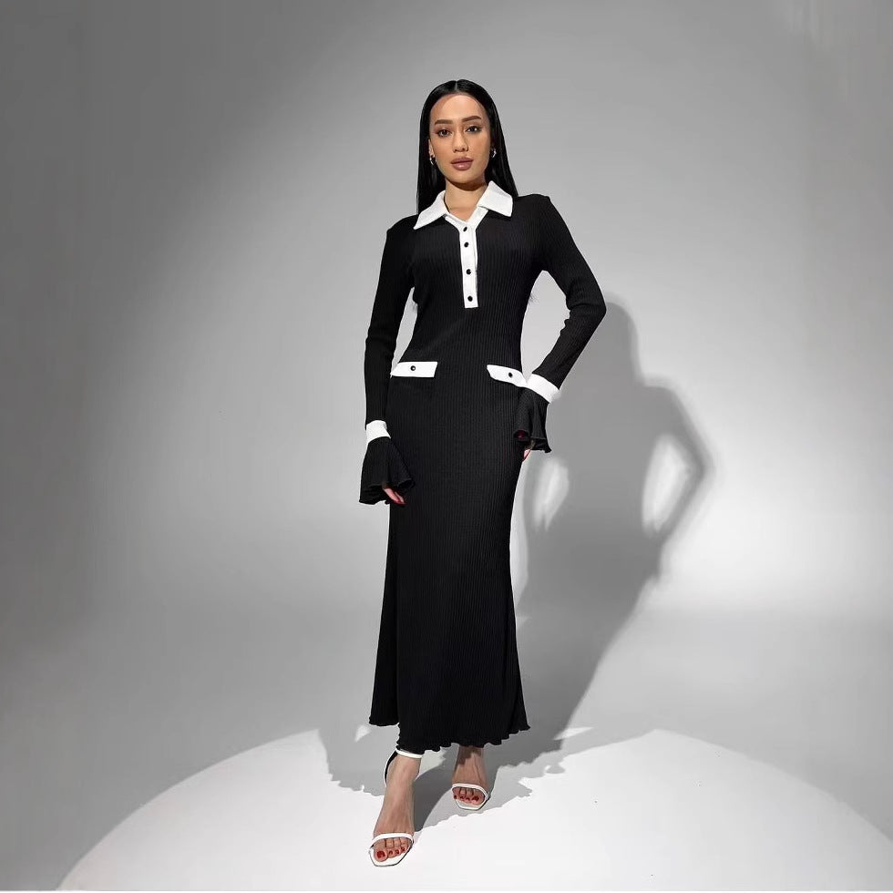 Damen Langarm-Kleid im eleganten Design Stalluxe