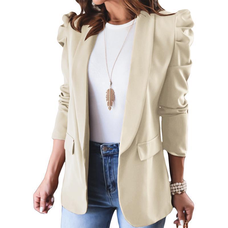 Damen eleganter Blazer mit Puffärmeln und modischem Schnitt Stalluxe