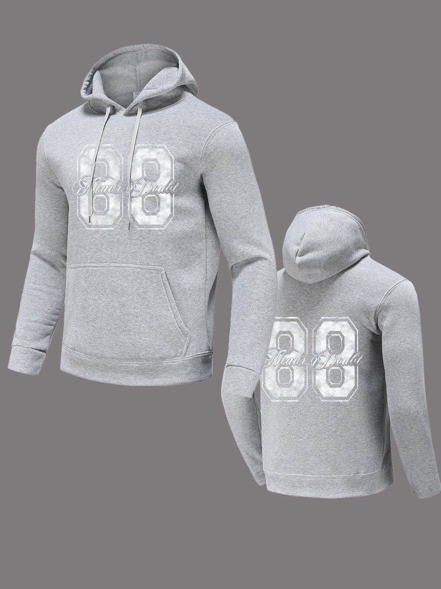 Damen Kapuzenpullover mit sportlichem Aufdruck Stalluxe