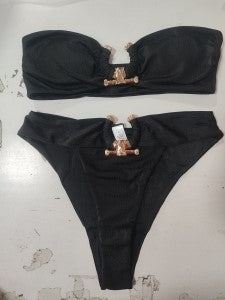 Damen Bikini-Set mit raffiniertem Trägerdesign und modischen Verzierungen Stalluxe