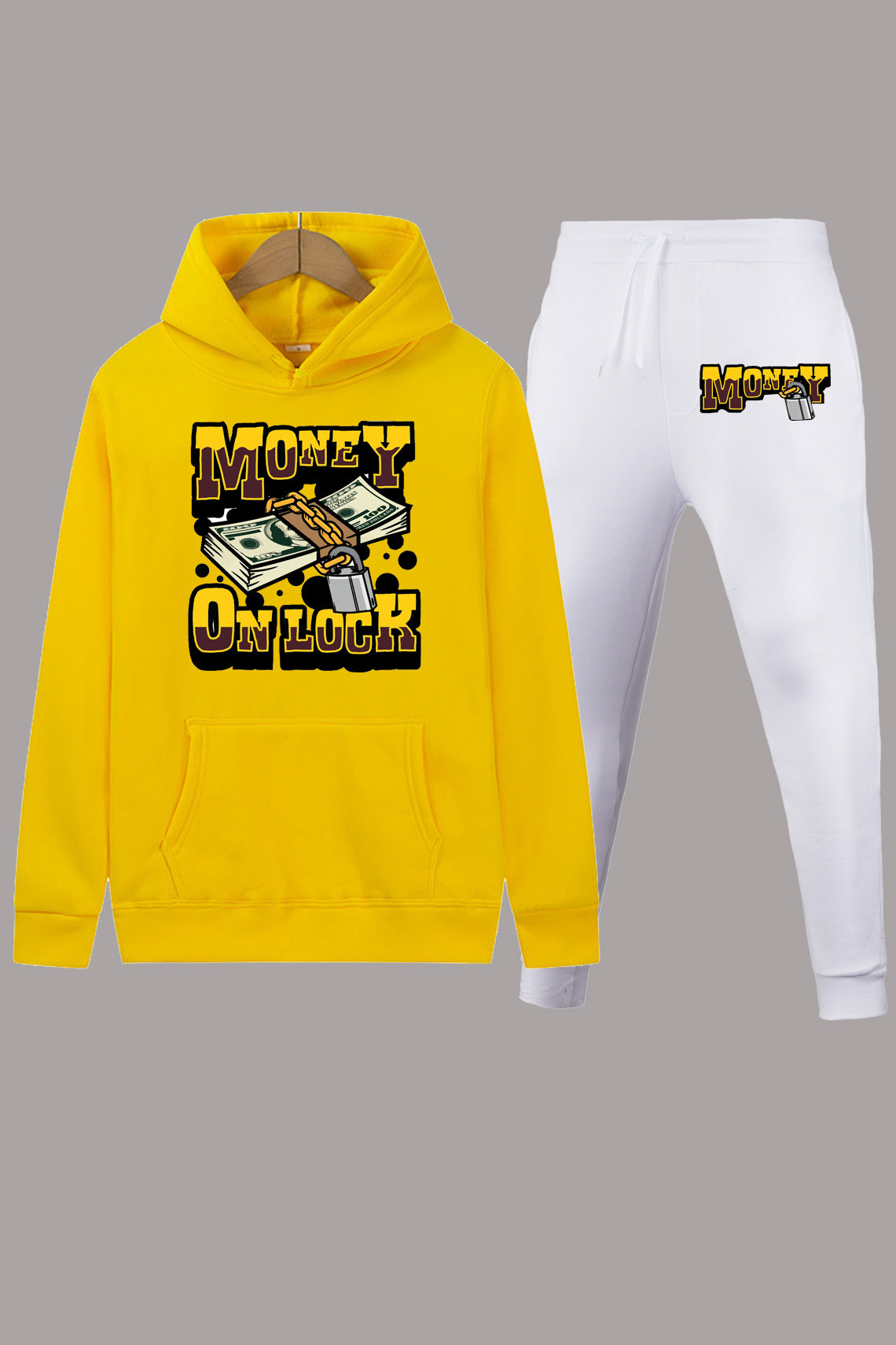 Damen Hoodie- und Jogginghose Set mit auffälligem Grafikmotiv Stalluxe