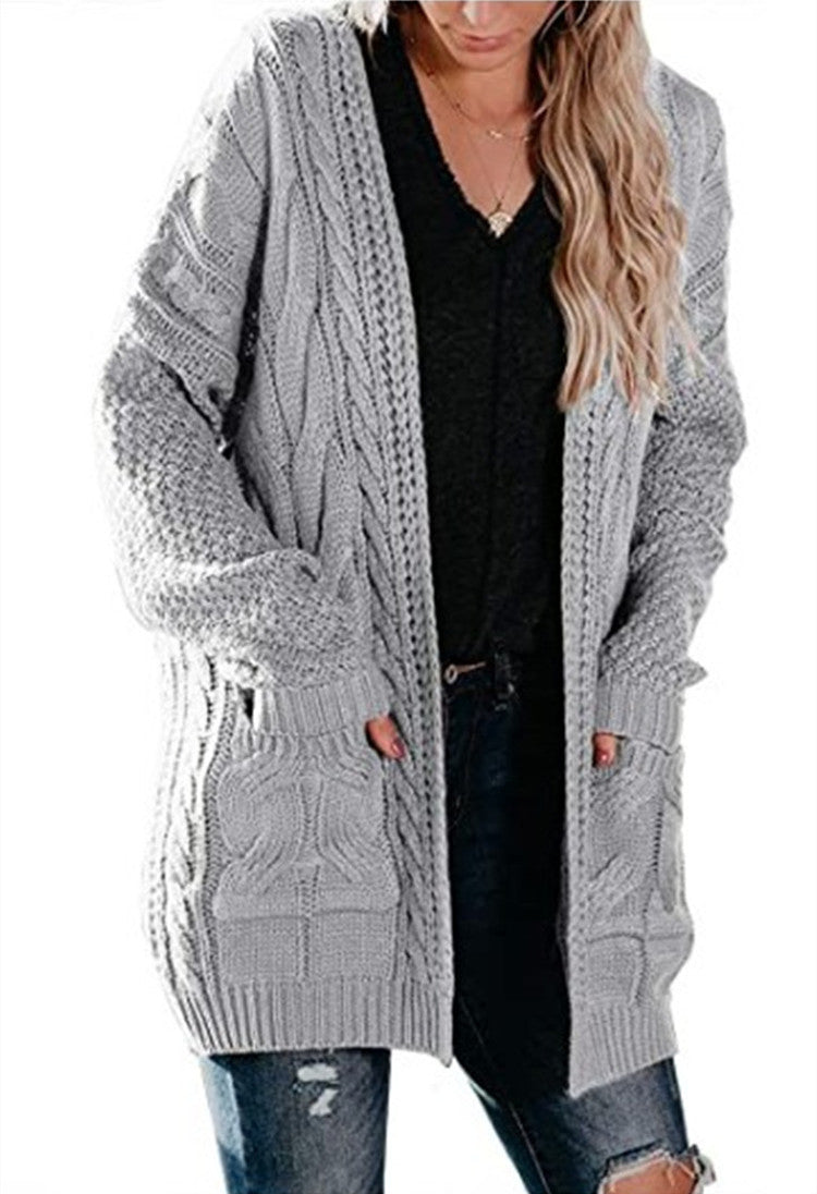 Damen Strickjacke mit Taschen und lässigem Schnitt Stalluxe