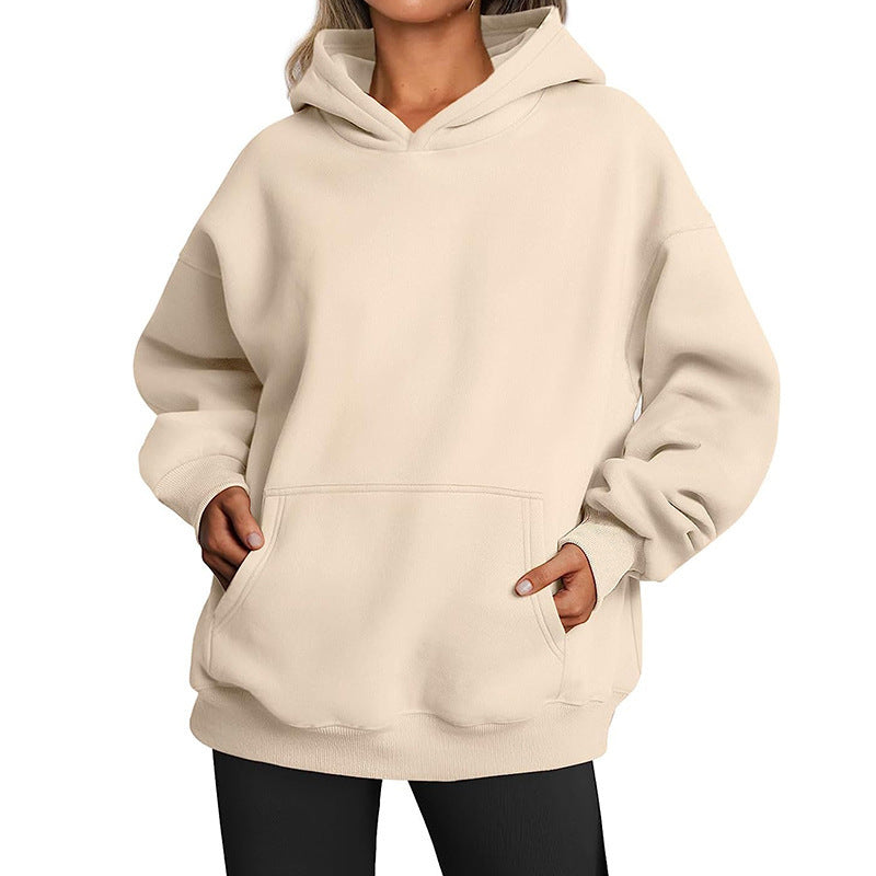 Damen Hoodie mit integriertem Taschen-Design und weichem Innenfutter Stalluxe