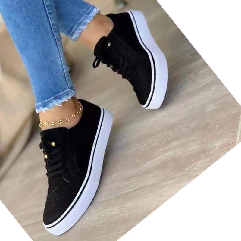 Damen Sneaker mit modischem Textilobermaterial und dämpfender Sohle Stalluxe