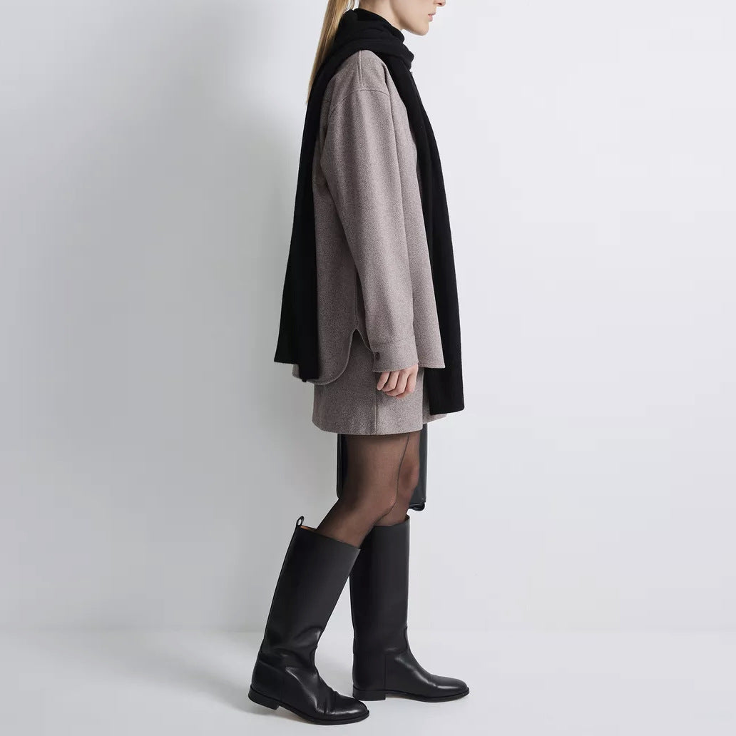 Damen zeitlose Mehrzweck-Jacke aus hochwertigem Twill-Wollmix Stalluxe