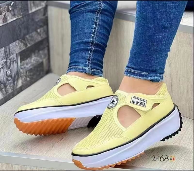 Damen trendige Slip-On Sneakers mit rutschfester Sohle und atmungsaktiver Mesh-Oberfläche Stalluxe