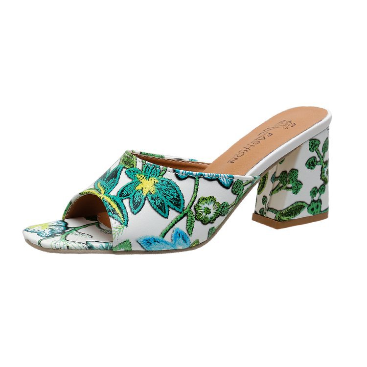 Damen Offene Schuhe mit Hochblockabsatz Stalluxe