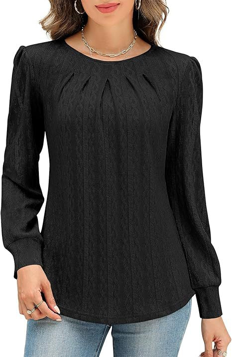 Damen Stylische Bluse mit dekorativem Faltenwurf Stalluxe