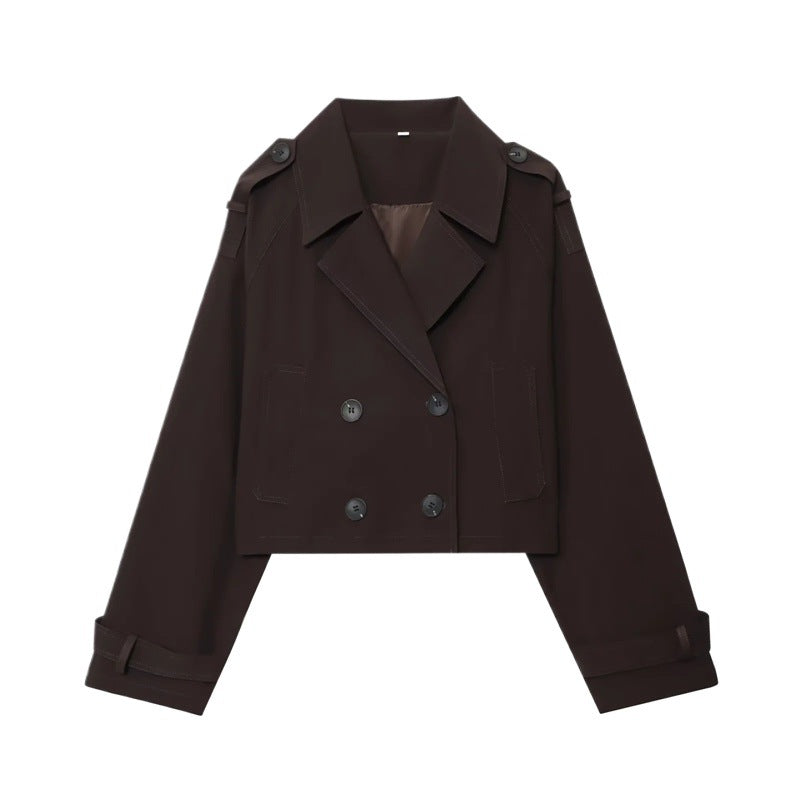 Damen Modische Kurzjacke im doppelten Knopfdesign Stalluxe