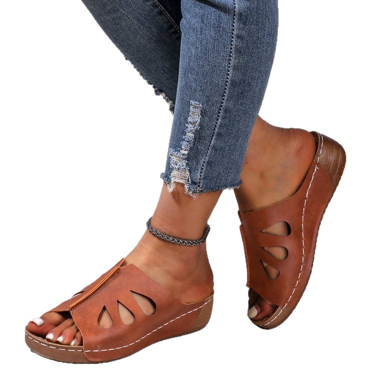 Damen Elegante Clogs mit modischen Aussparungen Stalluxe