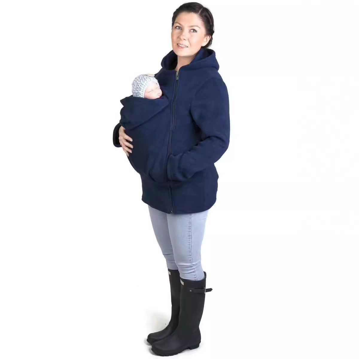 Damen Tragejacke aus kuscheligem Fleece mit verlängertem Schnitt Stalluxe