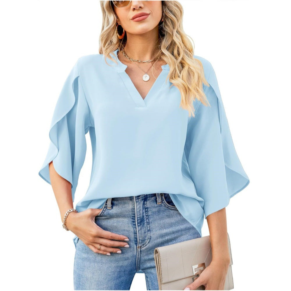 Women's Elegant Flowy Blouse Stalluxe