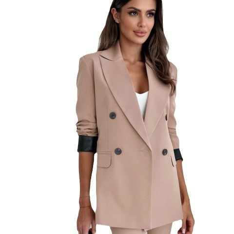 Damen Eleganter Blazer mit modischem Tiermuster Stalluxe