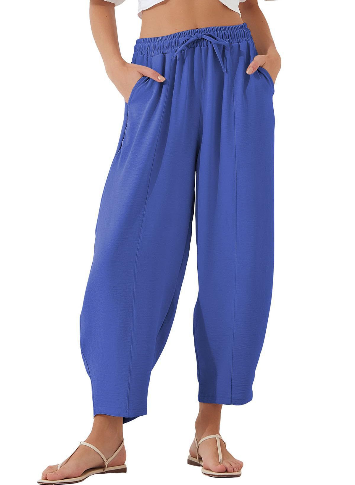 Women's Relaxed Fit Lightweight Trousers Stalluxe