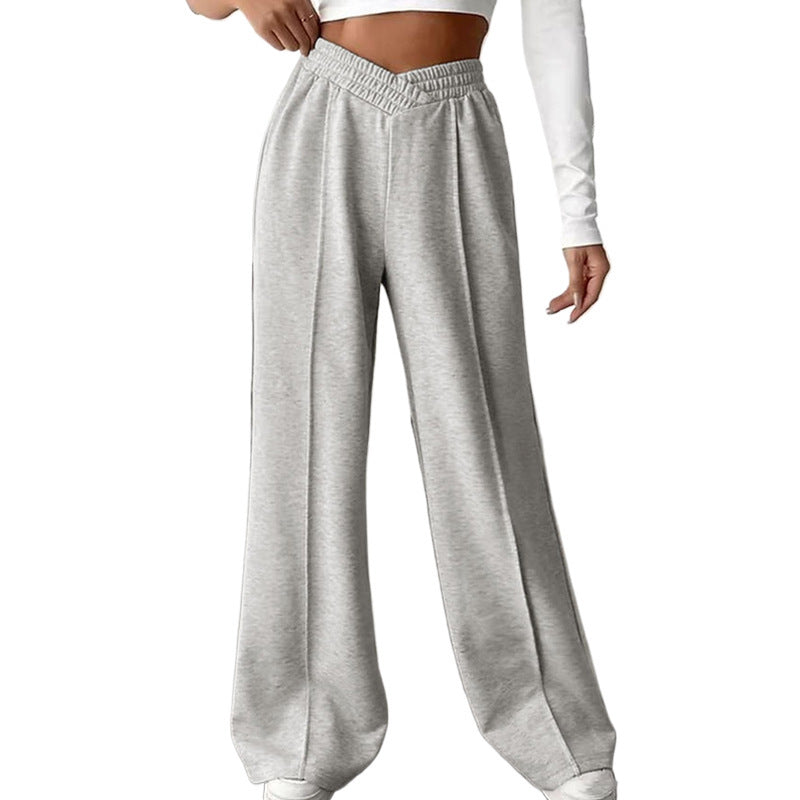 Damen Bequeme Freizeit-Hose mit weitem Schnitt und elastischem Bund Stalluxe