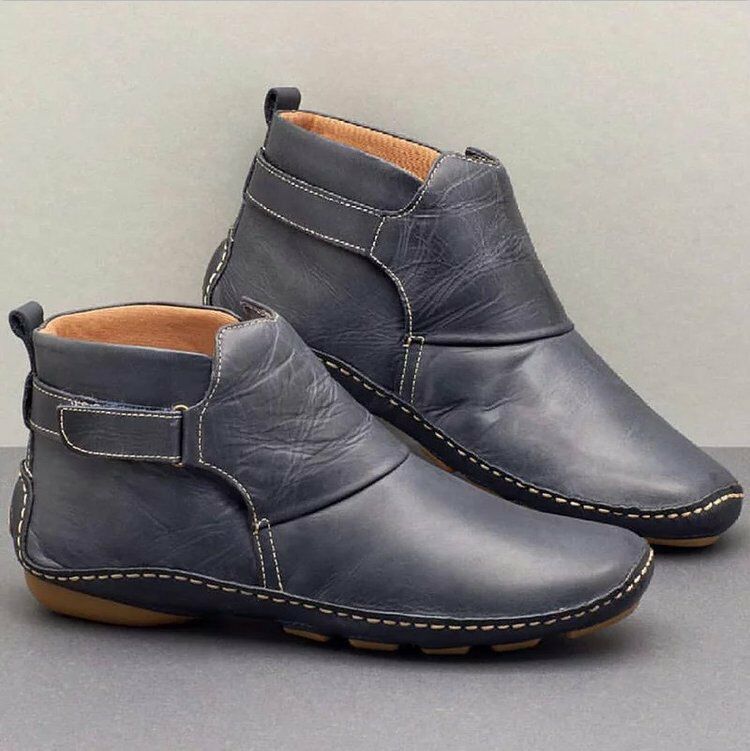 Damen modische Stiefel mit seitlichem Elastik und komfortabler Sohle Stalluxe