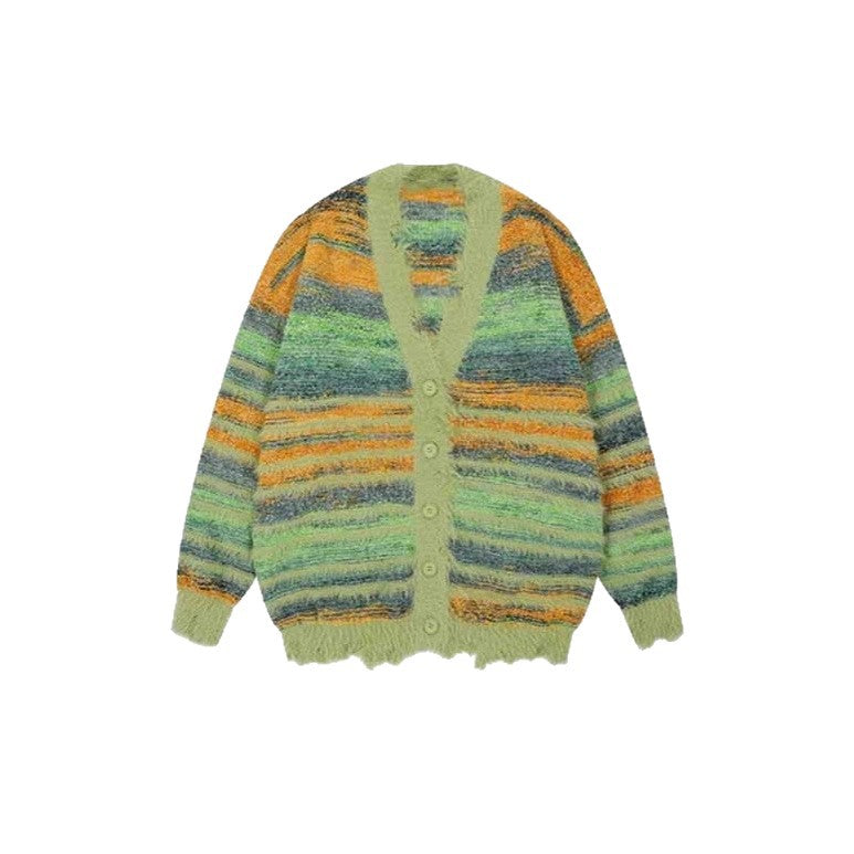 Damen Strickjacke mit farbenfrohem Muster und weichem Material Stalluxe