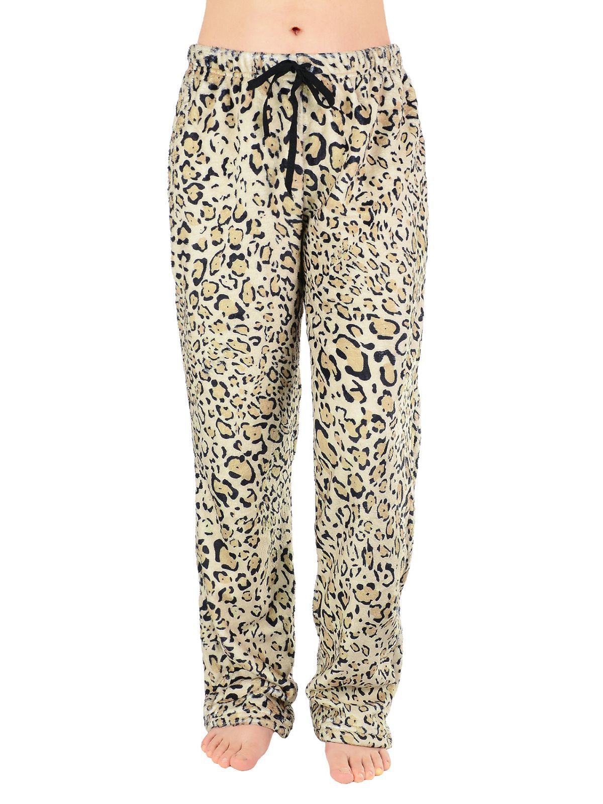 Women's Relaxed Fit Leopard Print Lounge Pants Stalluxe