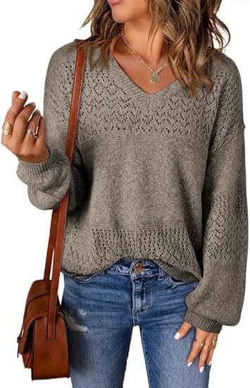Damen luftiger Strickpullover Stalluxe