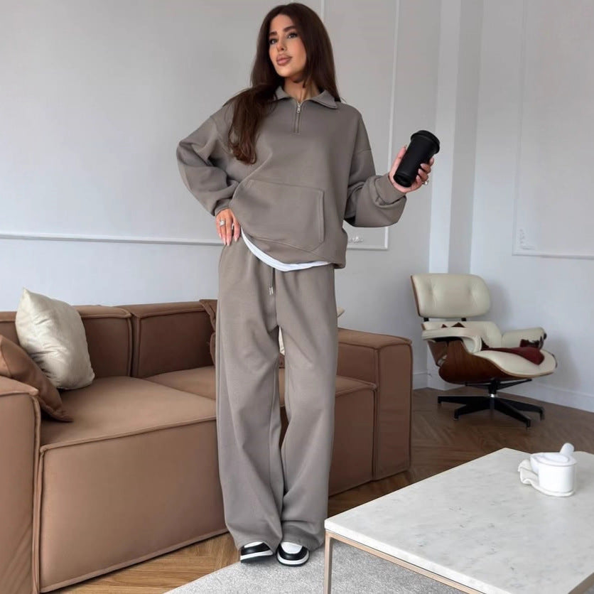 Damen Casual Oversized Hoodie und weite Relax-Hose Set Stalluxe