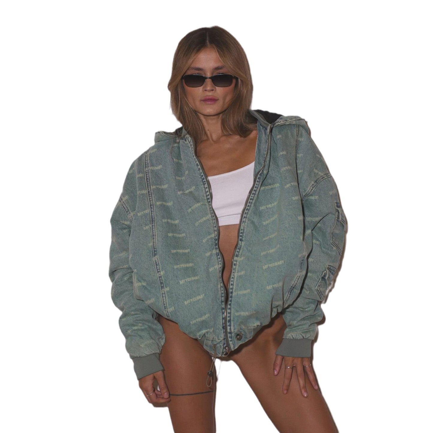 Damen Oversized Denimjacke mit einzigartigem Design Stalluxe