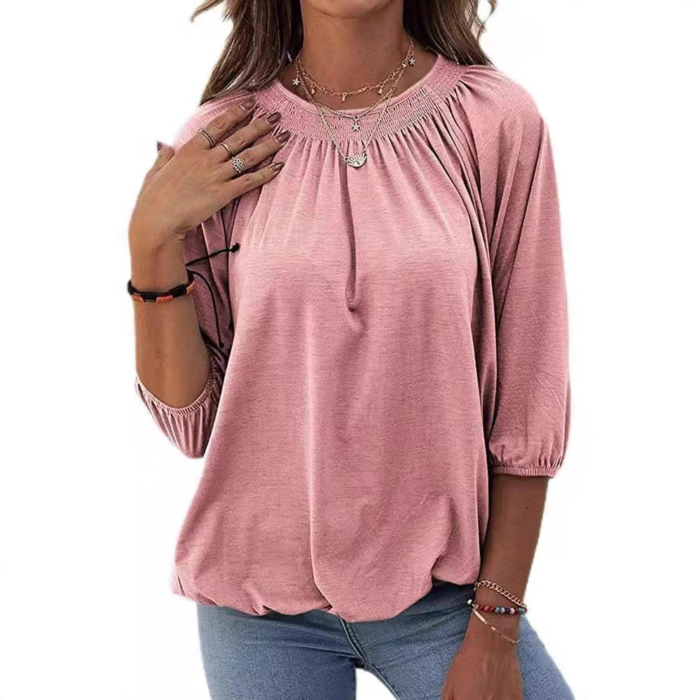 Damen lässiges Oversized-Shirt mit Rüschen und Viskose-Material Stalluxe