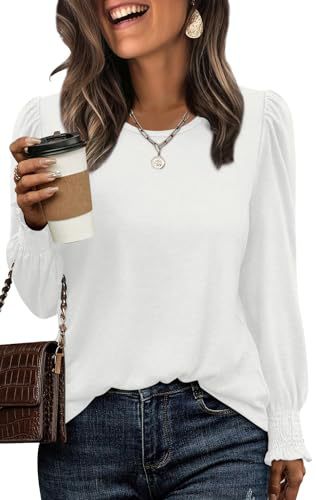 Damen Langarmshirt mit Puffärmeln Stalluxe