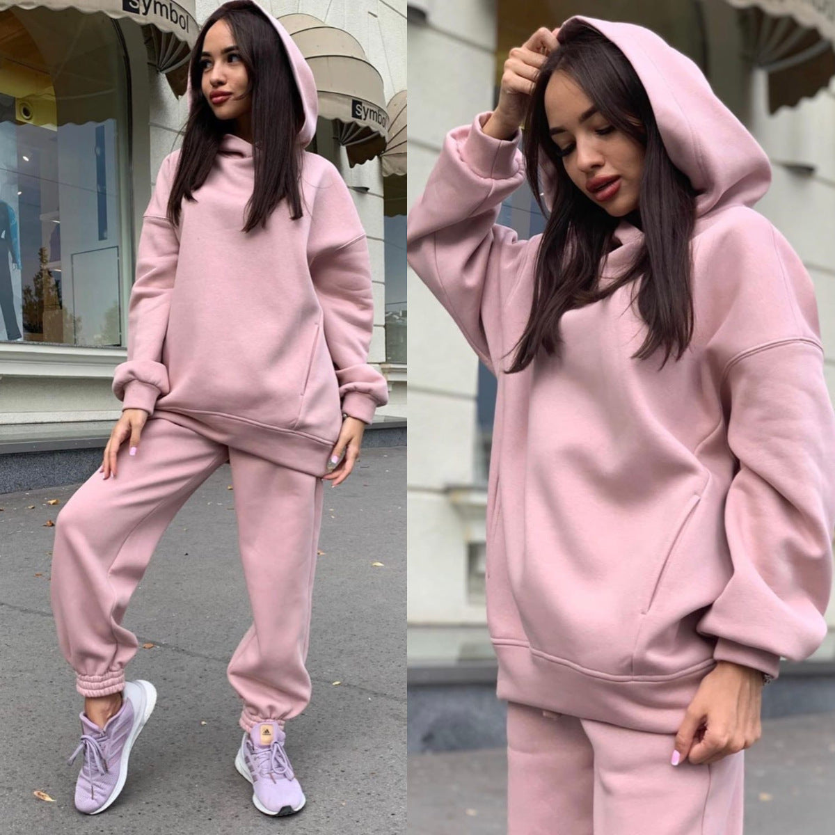 Women's Cozy Hooded Sweatpants Set Stalluxe