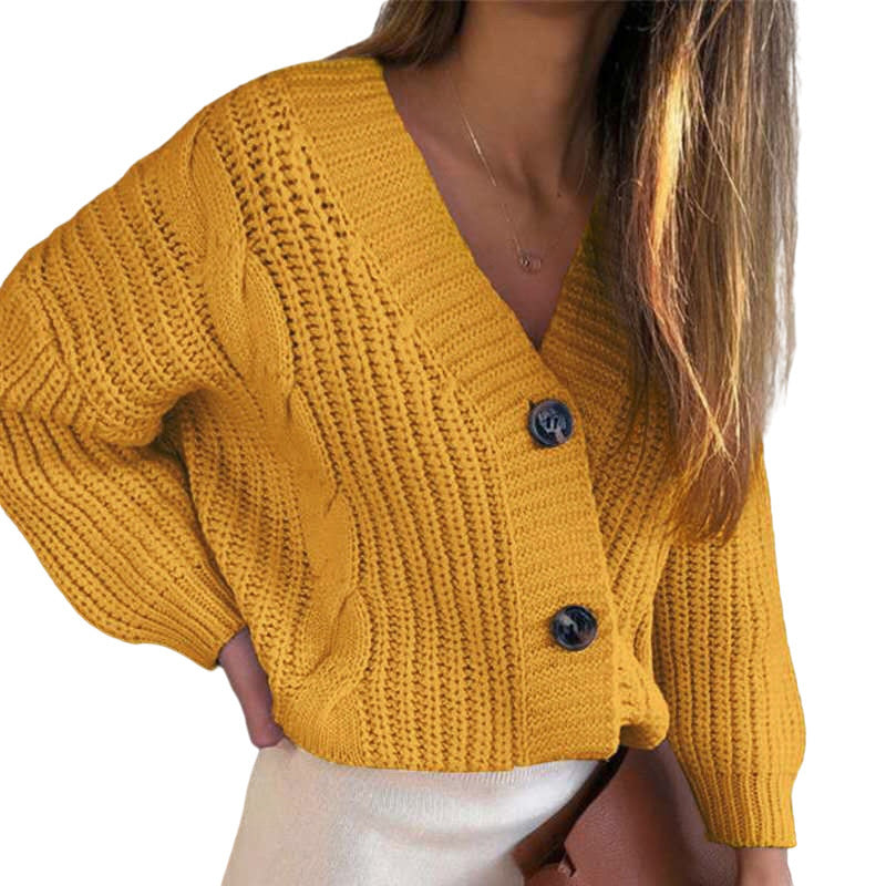 Damen lässige Strickjacke mit Knopfdetails und modernen Texturen Stalluxe