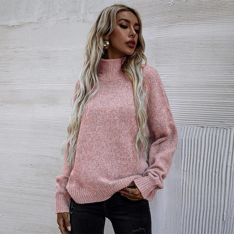 Damen Pullover mit hohem Kragen und lässigem Oversized-Schnitt Stalluxe