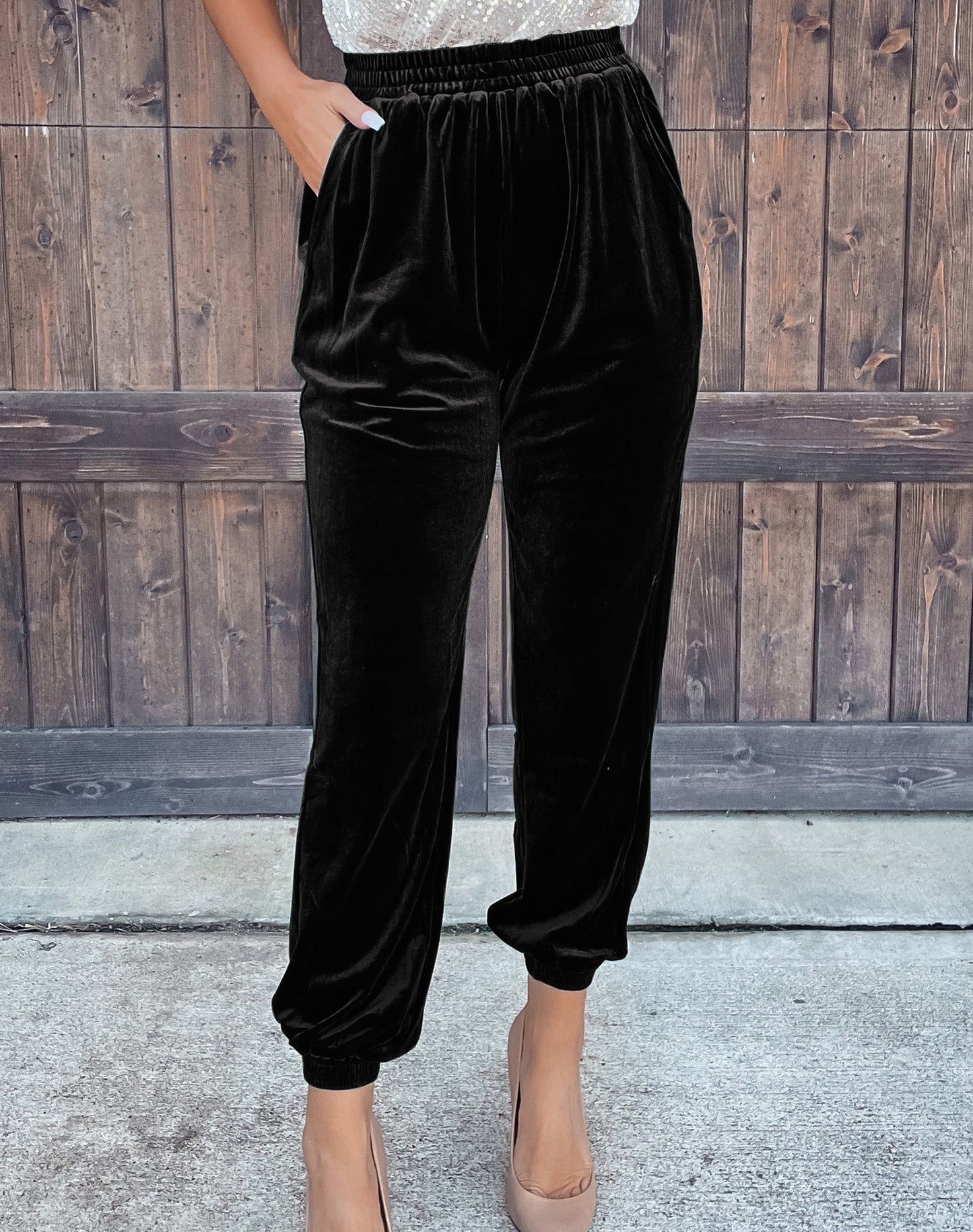 Damen samtig weiche Freizeithose Stalluxe