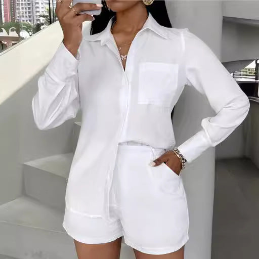 Damen modischer Blazer und Shorts Set Stalluxe